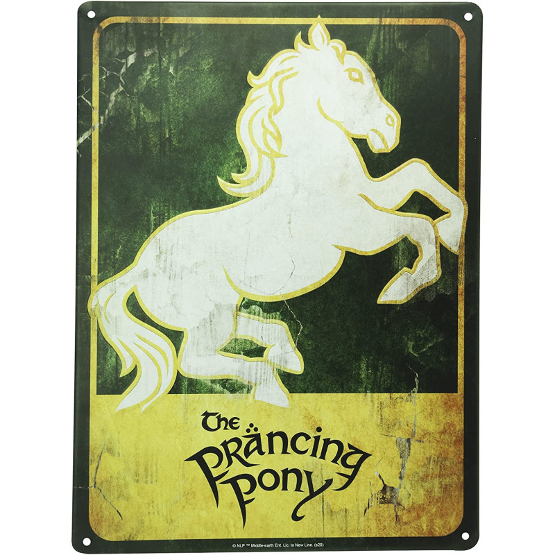 Lord of the Rings - Poster plaque métallique Prancing Pony