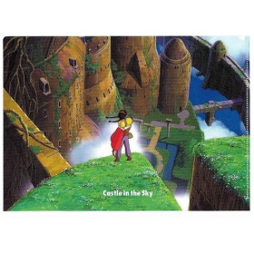 Le Château dans le Ciel (Laputa Castle in the Sky) - Chemise dossier A4 Jardin Aérien