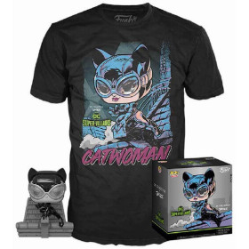 DC Comics - Pop! & Tee - Set figurine Pop! + T-Shirt Catwoman Jim Lee
