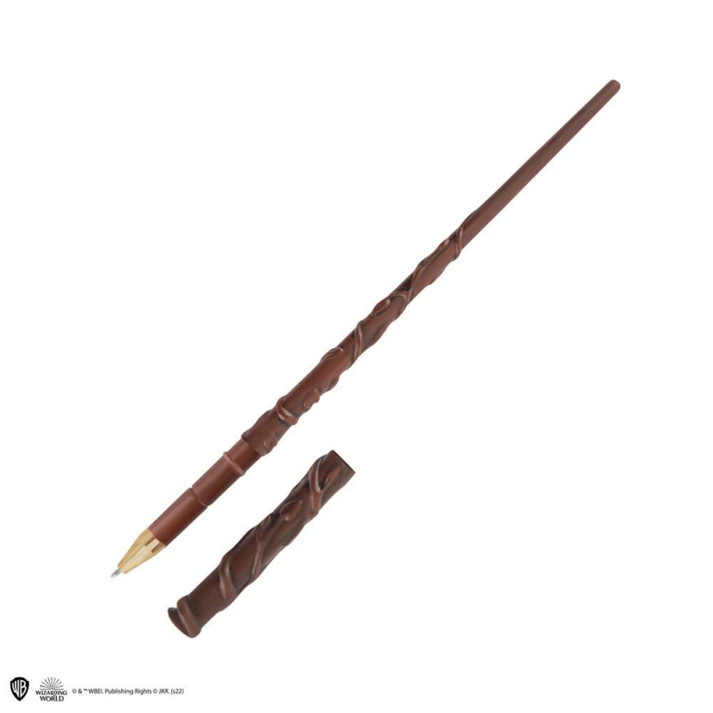 Harry Potter - Stylo baguette + socle & marque-page lenticulaire Hermione Granger