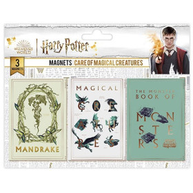 Harry Potter - Set de 3 aimants Soins aux Créatures Magiques