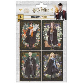 Harry Potter - Set de 4 aimants Portraits Harry, Hermione, Draco, Luna