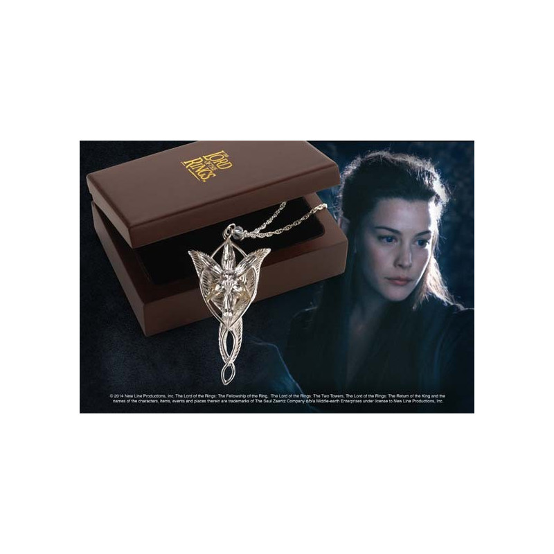 Lord of the Rings - réplique argent massif du pendentif d'Arwen