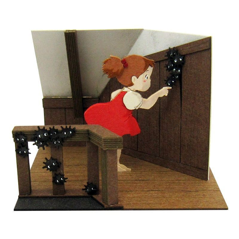 Mon Voisin Totoro - Miniaturart maquette papercraft Mei & Noiraudes