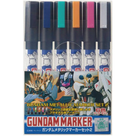 Gundam - Set de marqueurs Metallic Marker Set 2