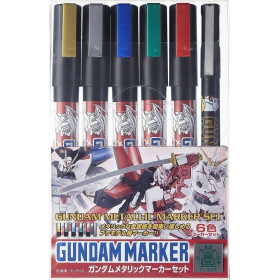 Gundam - Set de marqueurs Metallic