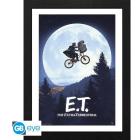 E.T. l'Extra-terrestre - Poster encadré (30 x 40 cm)