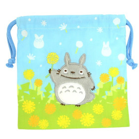 Mon voisin Totoro - Sac avec cordon Totoro fleurs