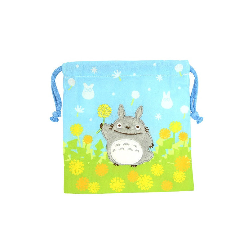 Mon voisin Totoro - Sac avec cordon Totoro fleurs