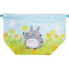 Mon voisin Totoro - Sac avec cordon Totoro fleurs (17 x 26 cm)