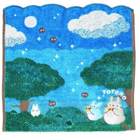 Mon voisin Totoro - Serviette Sous la lune 25 x 25 cm