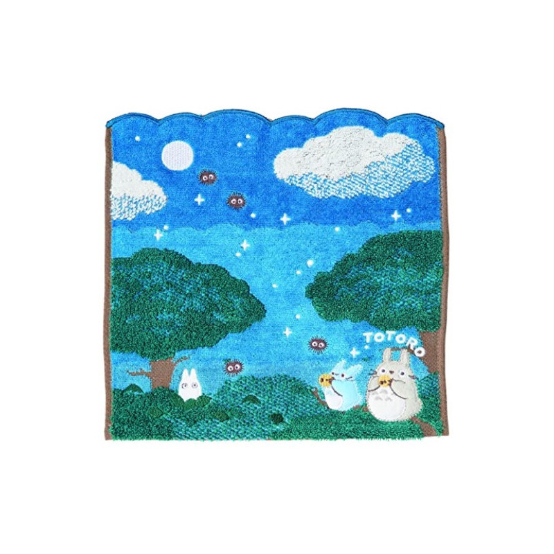 Mon voisin Totoro - Serviette Sous la lune 25 x 25 cm