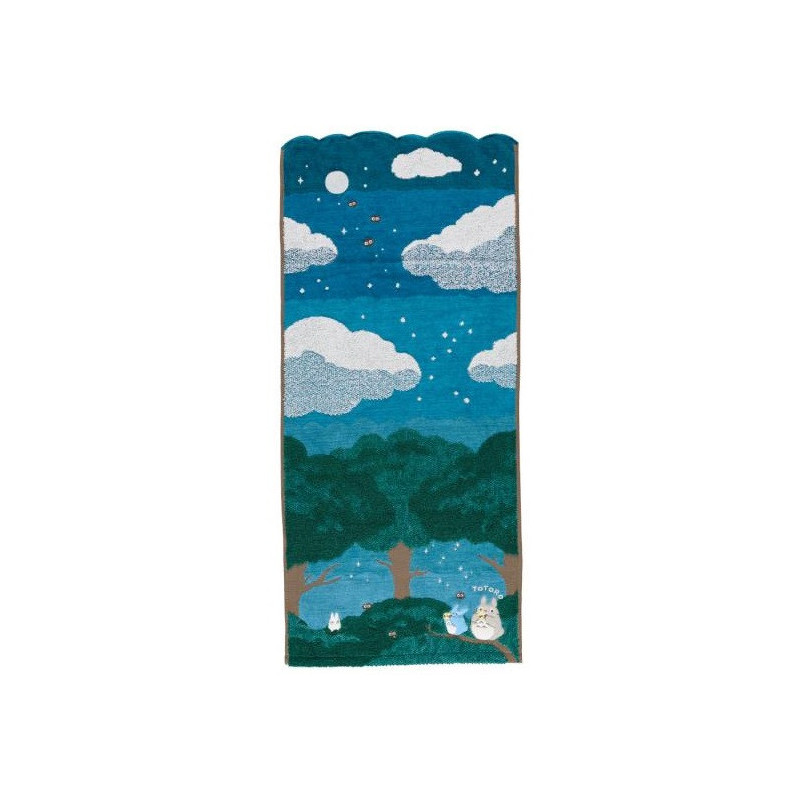 Mon voisin Totoro - Serviette torchon Sous la Lune 34 x 80 cm