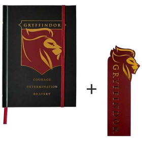 Harry Potter - Carnet rigide + marque-page Gryffindor