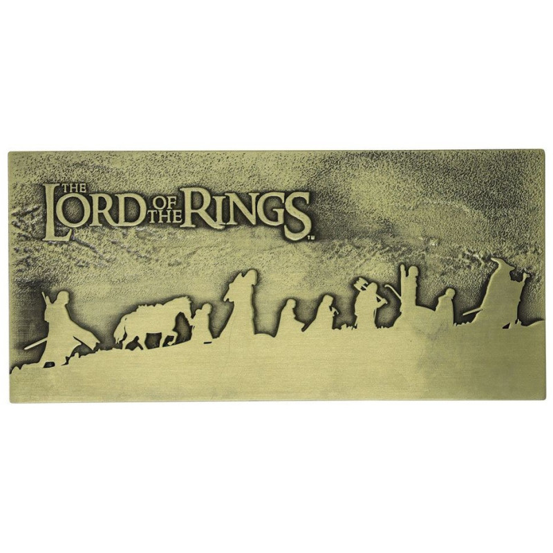 Lord of the Rings - Panneau métal The Fellowship 5000 exemplaires