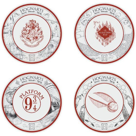 Harry Potter - Set de 4 assiettes