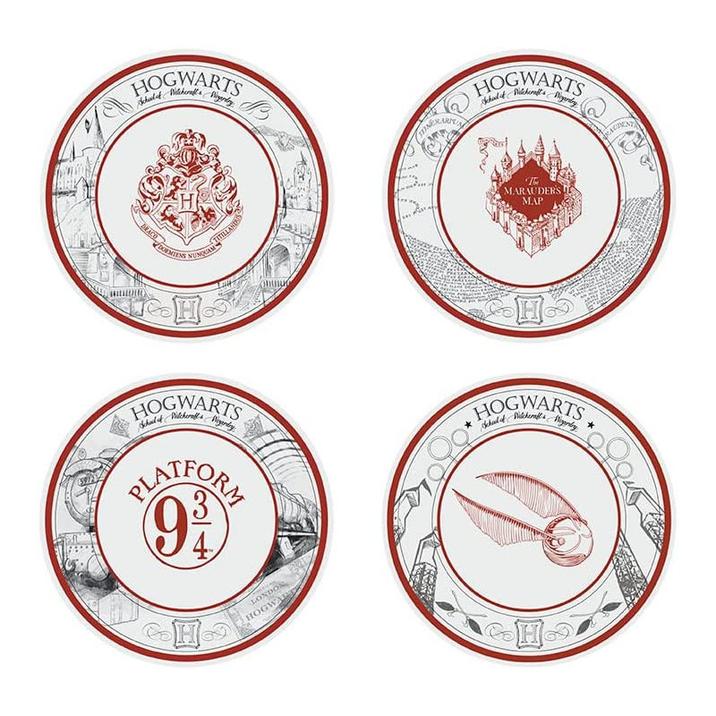 Harry Potter - Set de 4 assiettes