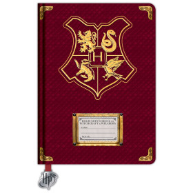 Harry Potter - Carnet A5 Hogwarts Crest (rouge)