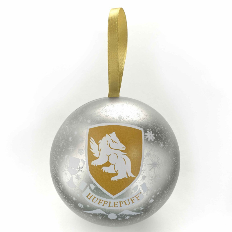 Harry Potter - Boule de sapin de Noël Hufflepuff (avec collier)