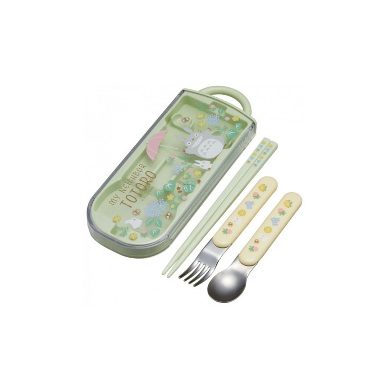 Mon voisin Totoro - Set de baguettes + cuillère + fourchette Parapluie