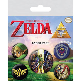 The Legend of Zelda - set de 5 badges