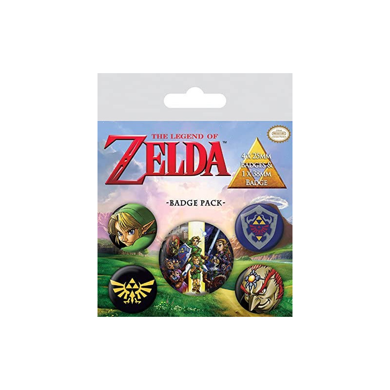 The Legend of Zelda - set de 5 badges