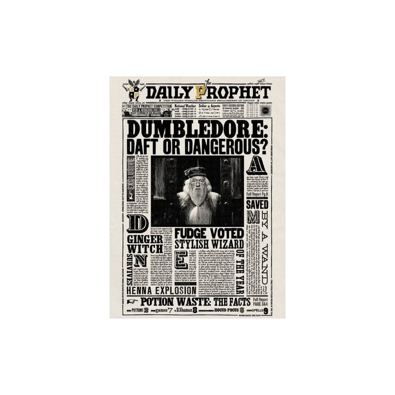 Harry Potter - Carte de voeux lenticulaire Dumbledore Daft or Dangerous
