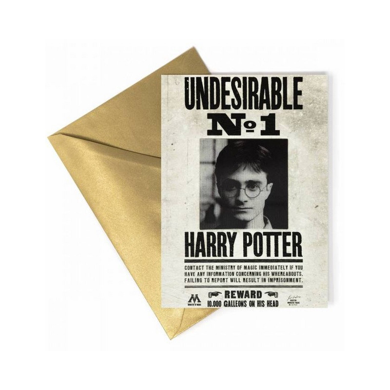 Harry Potter - Carte de voeux lenticulaire Harry Undesirable No.1