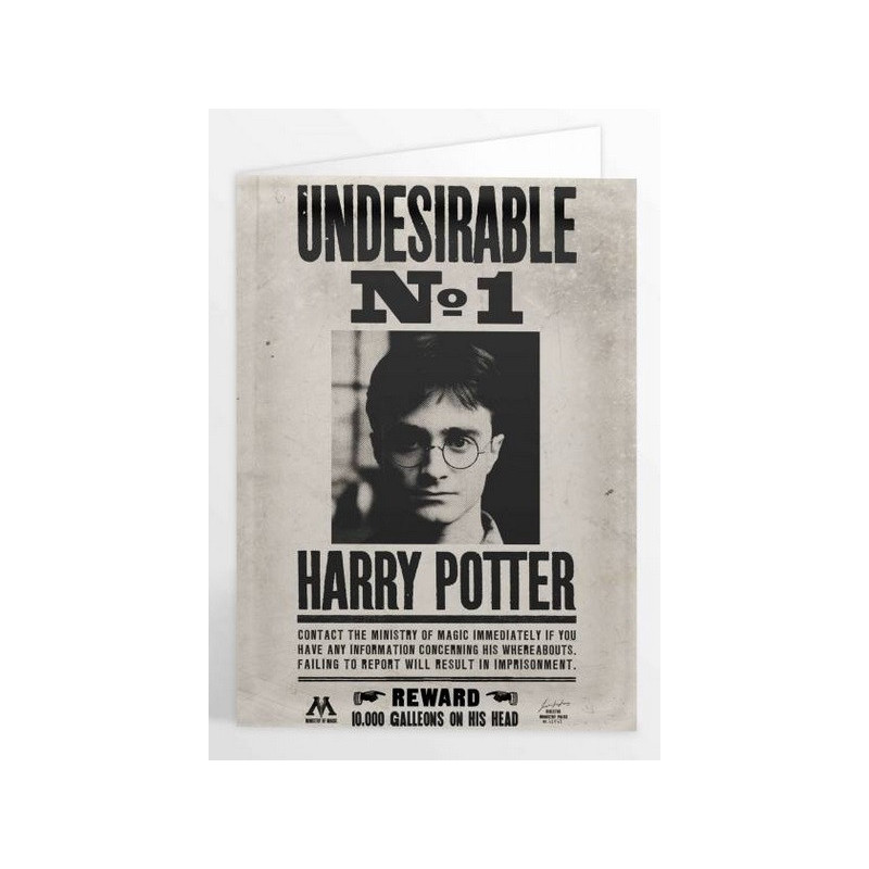 Harry Potter - Carte de voeux lenticulaire Harry Undesirable No.1