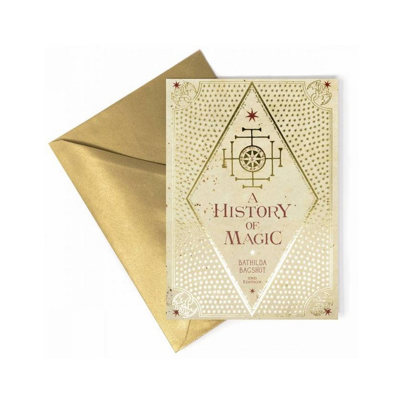 Harry Potter - Carte de voeux métallisée History of Magic