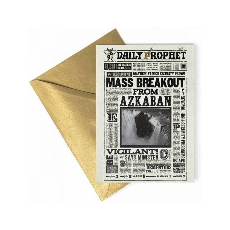 Harry Potter - Carte de voeux lenticulaire Mass Breakout From Azkaban