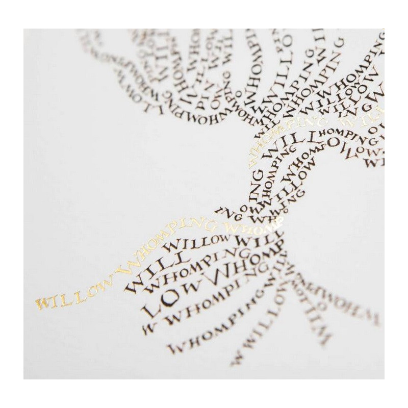 Harry Potter - Carte de voeux métallisée Whomping Willow