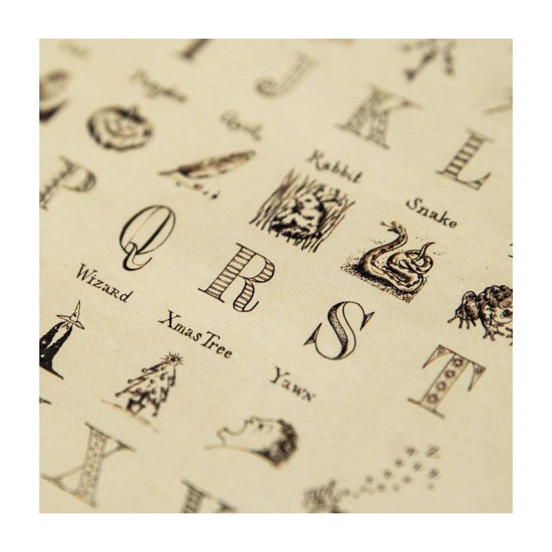 Harry Potter - Carte de voeux métallisée Alphabet from Harry's Bedroom