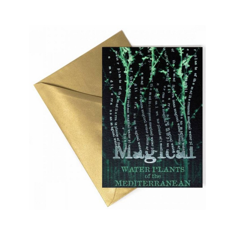 Harry Potter - Carte de voeux métallisée Magical Water Plants of the Mediterranean