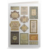 Harry Potter - Carte de voeux métallisée Potion Labels