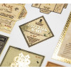 Harry Potter - Carte de voeux métallisée Potion Labels
