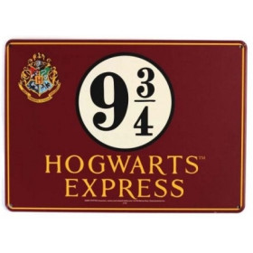 Harry Potter - Panneau métallique Hogwarts Express