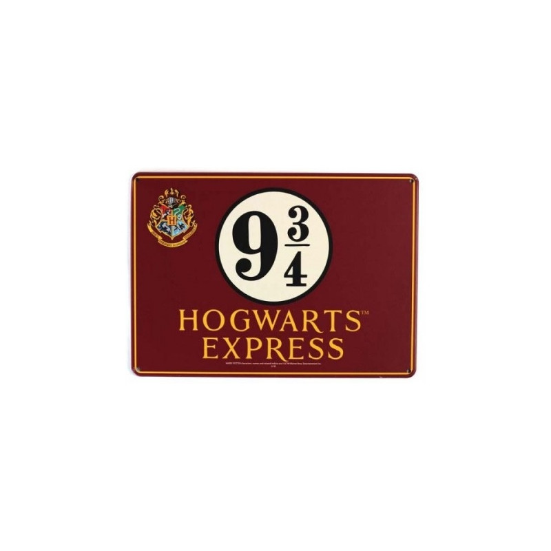 Harry Potter - Panneau métallique Hogwarts Express