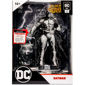 DC Comics - Figurine et comic book Black Adam Batman Line Art Variant 18 cm