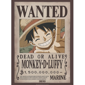 One Piece - poster Wanted Luffy (52 x 38 cm)