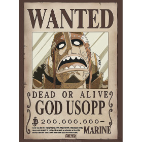 One Piece - poster Wanted God Usopp (52 x 38 cm)