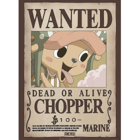 One Piece - poster Wanted Chopper (52 x 38 cm)