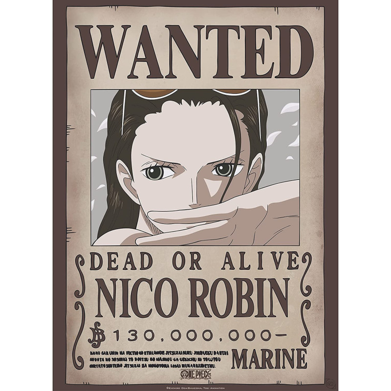 One Piece - poster Wanted Nico Robin (52 x 38 cm)