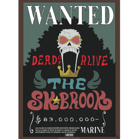 One Piece - poster Wanted Brook (52 x 38 cm)