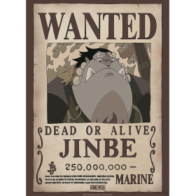 One Piece - poster Wanted Jinbe (52 x 38 cm)