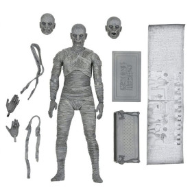 Universal Monsters - Figurine Ultimate The Mummy (Black & White) 18 cm