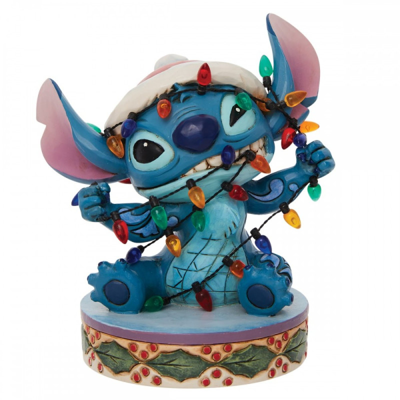 Disney : Lilo & Stitch - Traditions - Stitch Wrapped in Christmas Lights