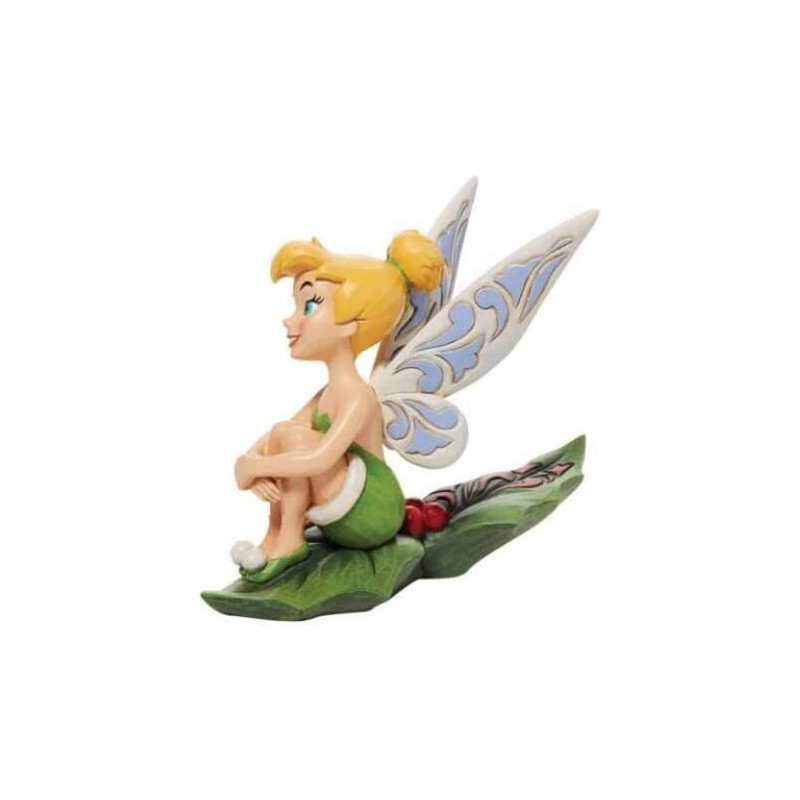 Disney : Peter Pan - Traditions - Tink Bell (Clochette) sitting on Holly