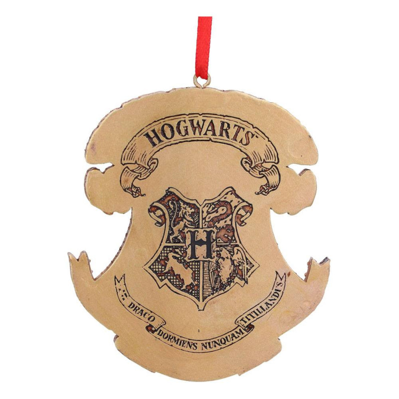 Harry Potter - Ornement sapin en résine moulée Hogwarts Crest