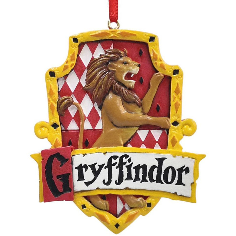 Harry Potter - Ornement sapin en résine moulée Gryffindor Crest